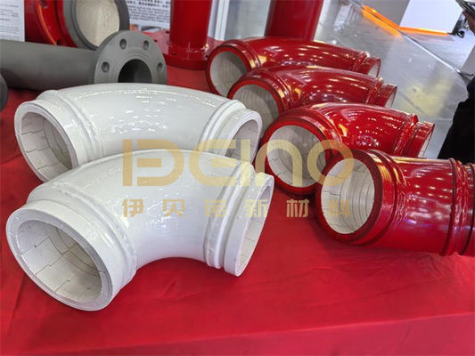Acessórios de bomba de concreto revestido de cerâmica resistentes ao desgaste Prolongar a vida útil de sua máquina de construção com tubulação de bomba de concreto revestido de cerâmica de alumina