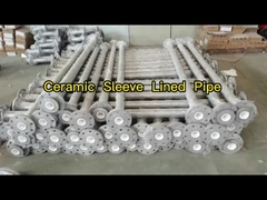 SUS304 Tubo de aço revestido de cerâmica com cotovelos revestidos de cerâmica Resistência à corrosão Tubo revestido de mangas de cerâmica