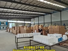 Tubo de cerâmica de alumínio resistente ao desgaste Anel cerâmico branco resistente ao desgaste Manga de cerâmica de alumínio