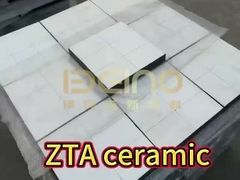 ZTA revestimento cerâmico 1700°C temperatura máxima 2000 MPa resistência